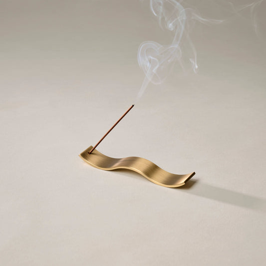 Brass Wave Incense Holder