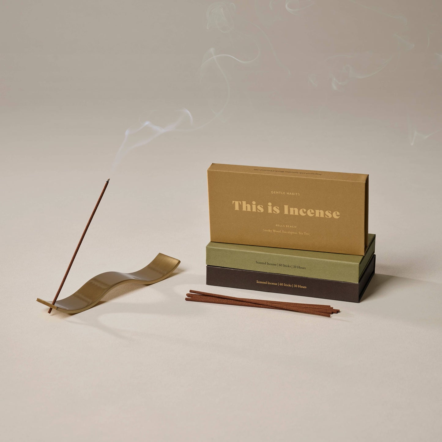 Brass Wave Incense Holder