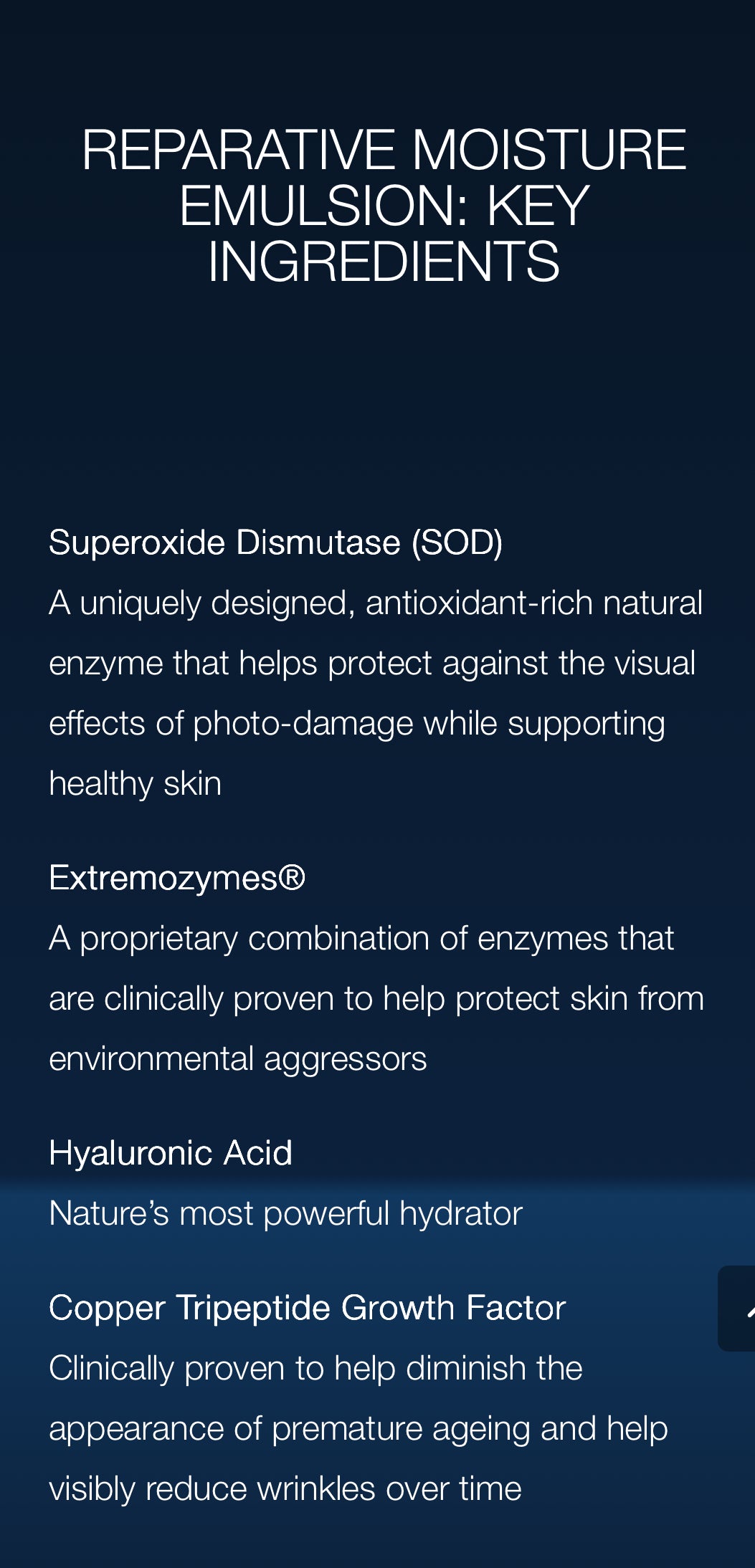 Reparative Moisture Emulsion 50g